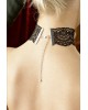 Collarino Ricami Nero Pizzo 