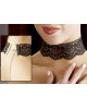 Collarino Ricami Nero Pizzo 