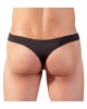 Tanga Aperto con Effetto Special Nero Elasticizzato 