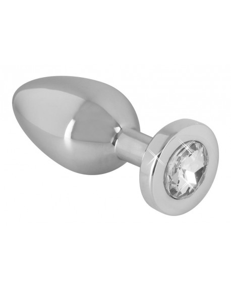 Diamond Butt Plug Argento Small