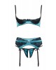 Shelf Bra Set Nero Verde 