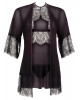 Chemise Set Nero Pizzo Elasticizzato