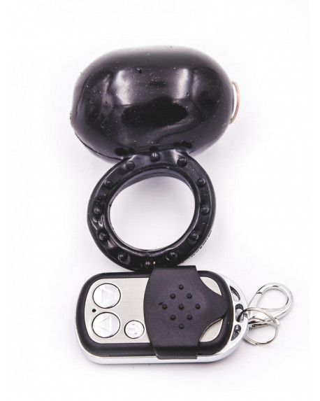 Cock ring vibrante con telecomando Nero 