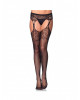 Leg avenue - calze con giarrettiera a goccia Nylon Nero