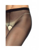 Leg Avenue - Curvy - Collant Aperti Nylon Nero
