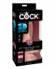 Dildo Triple Density con Ventosa Carne