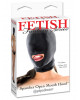 Spandex Open Mouth Hood Nero
