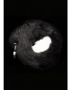 Dolce Piccante - Plug argento con coda Nero 