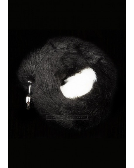 Dolce Piccante - Plug argento con coda Nero 