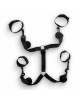 Crushious - Bed Restraints Kit Nero Elasticizzato 