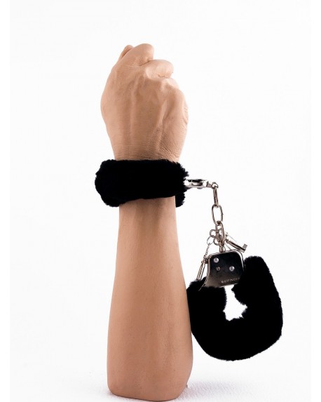 Manette Peluche Love Cuffs Nero 