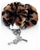 Manette Peluche Love Cuffs Leopardato