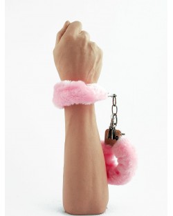 Manette Peluche Love Cuffs Rosa 